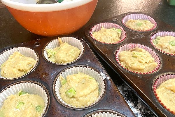 muffins in muffin pan