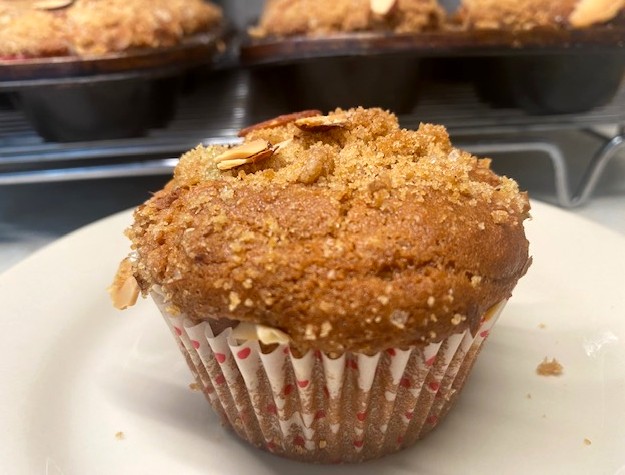 Strawberry Rhubarb Muffins with Streusel - Dish 'n' the Kitchen