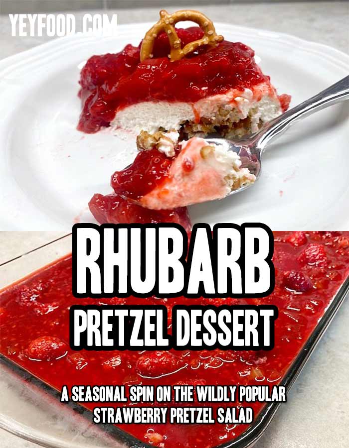 Rhubarb Pretzel Dessert