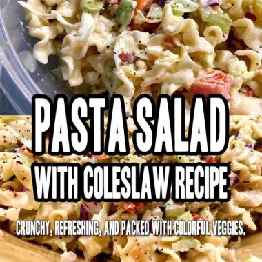 Pasta Salad With Coleslaw Recipe