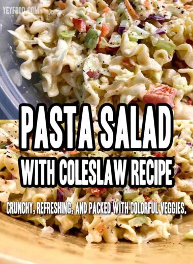 Pasta Salad With Coleslaw Recipe