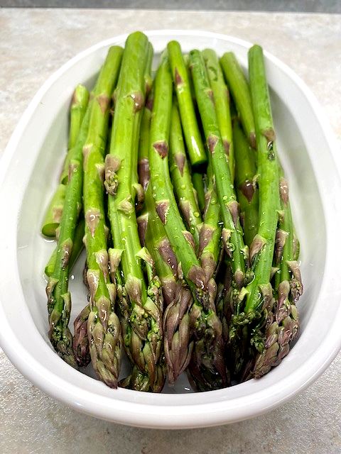 steamed asparagus