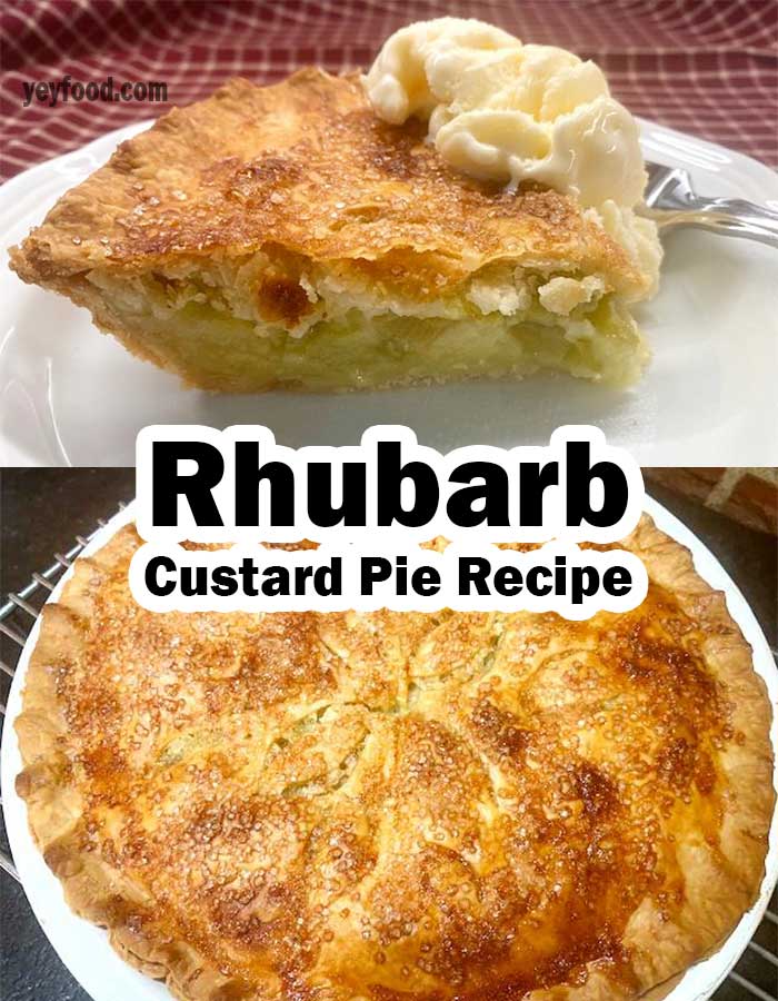 Rhubarb Custard Pie Recipe