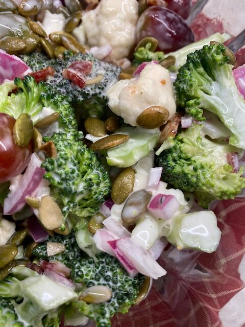 broccoli salad pieces