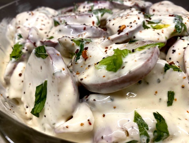 Vidalia onion potato salad