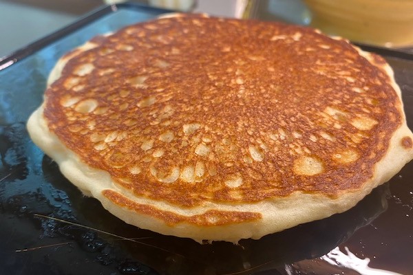 underside of pancake