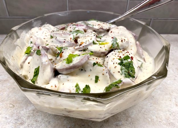 Vidalia onion potato salad