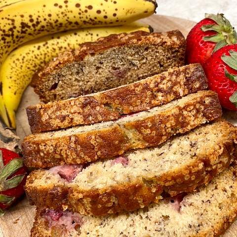 strawberry banana bread