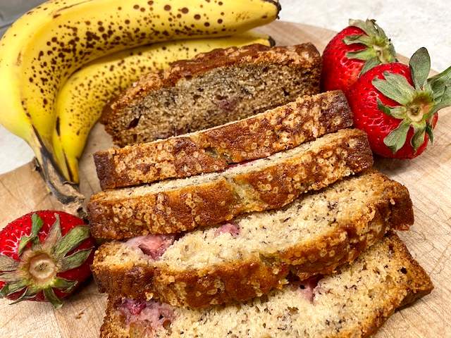 strawberry banana bread