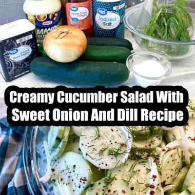 Creamy Cucumber Salad With Sweet Onion And Dill Recipe