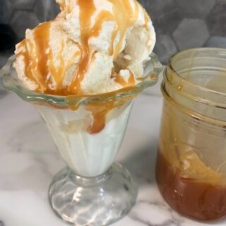 homemade caramel topping