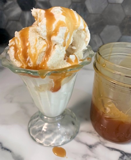 homemade caramel topping