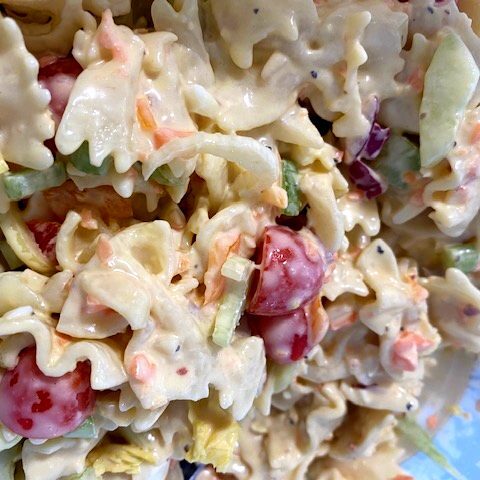 summer's best colorful pasta salad