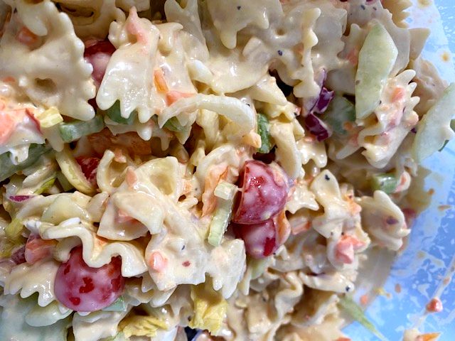 summer's best colorful pasta salad