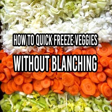 quick freeze veggies