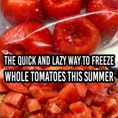how to freeze whole tomatoes