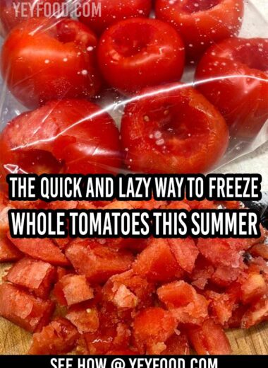 how to freeze whole tomatoes