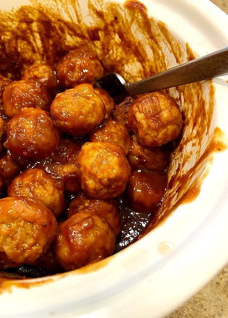 meatballs in BBQ sauce