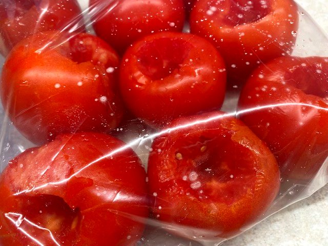 whole frozen tomatoes