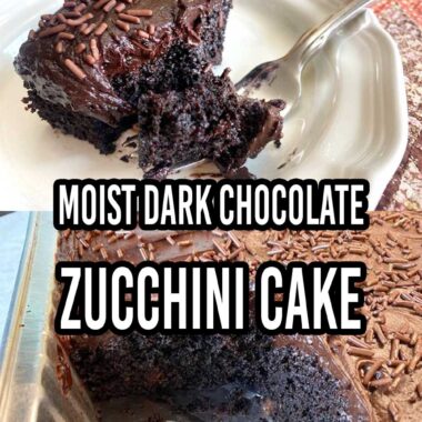 Easy Nine By Thirteen Dark Chocolate Zucchini Cake