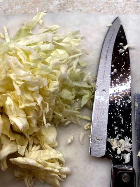 shred cabbage