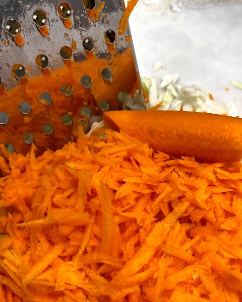 grated carrots