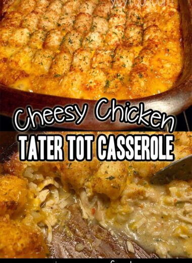 Cheesy Chicken Tater Tot Casserole Recipe