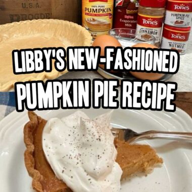 Libby's New-Fashioned Pumpkin Pie Recipe