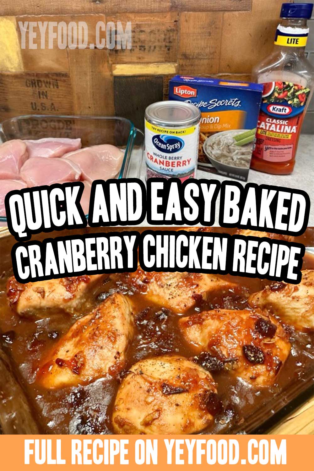Make This Amazing Four Ingredient Cranberry Chicken