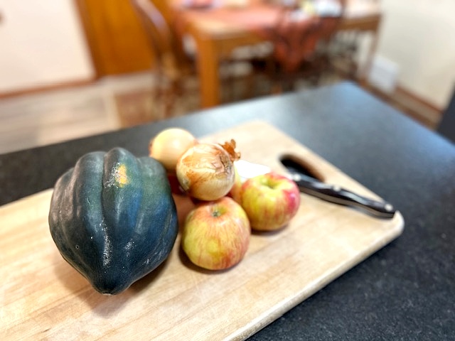 ingredients for roasted acorn squash
