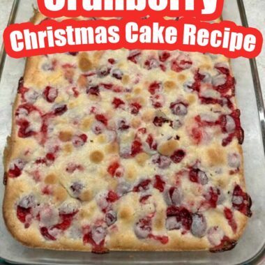 Cranberry Christmas Cake Recipe