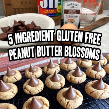 5 Ingredient Gluten Free Peanut Butter Blossoms