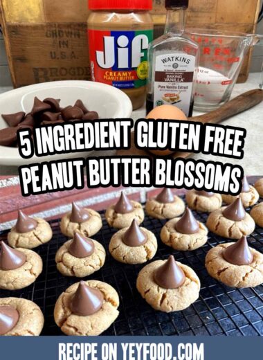 5 Ingredient Gluten Free Peanut Butter Blossoms