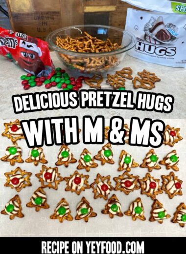 Delicious Pretzel Hugs With M & Ms