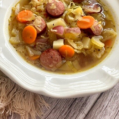 Cabbage Soup With Sausage and Potatoes