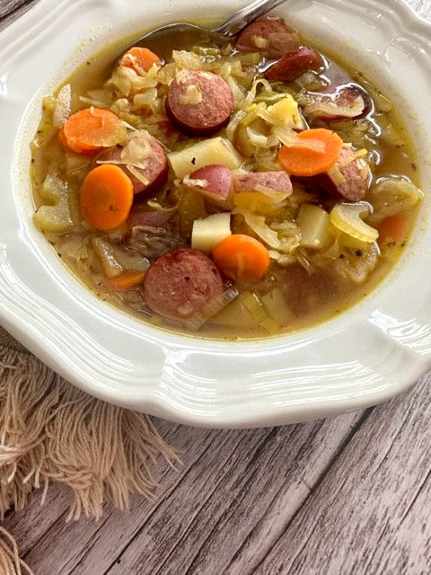 Cabbage Soup With Sausage and Potatoes