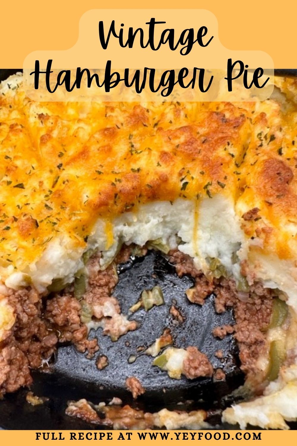 Make Yummy Hamburger Pie In A Cast Iron Skillet - Yeyfood.com: Recipes ...