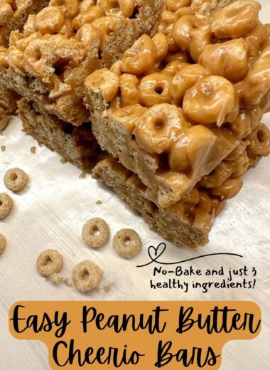 Easy no bake peanut butter cheerio bars