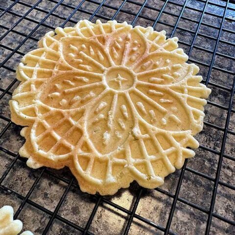 one perfect pizzelle