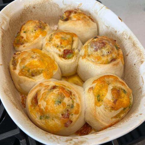 baked pizza rolls