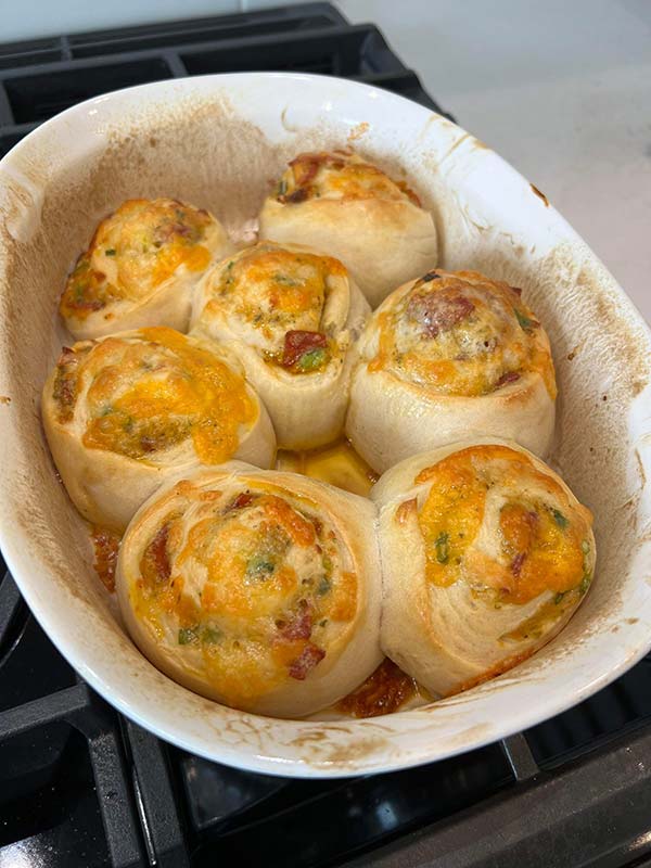baked pizza rolls