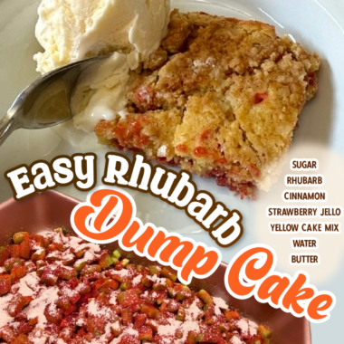 Easy Rhubarb Dump Cake