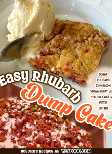 Easy Rhubarb Dump Cake