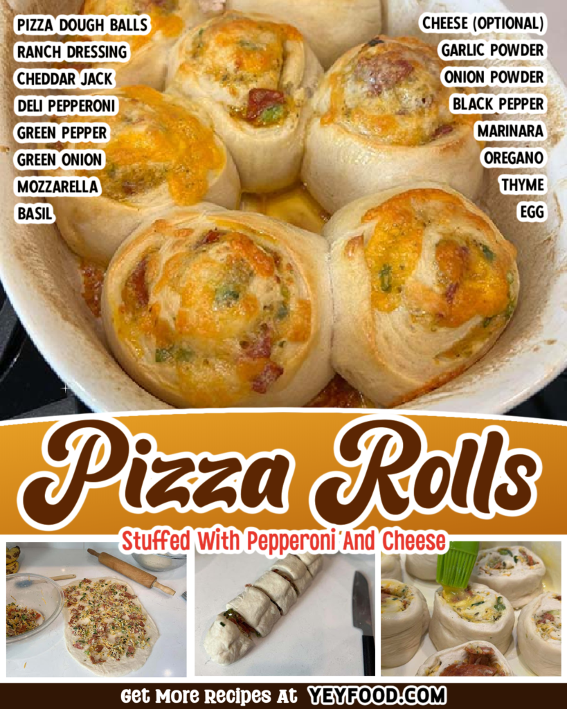 Pepperoni Pizza Rolls – Recipe from Yummiest Food Cookbook