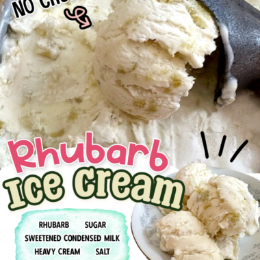 Make Delicious Rhubarb Ice Cream Without Churning