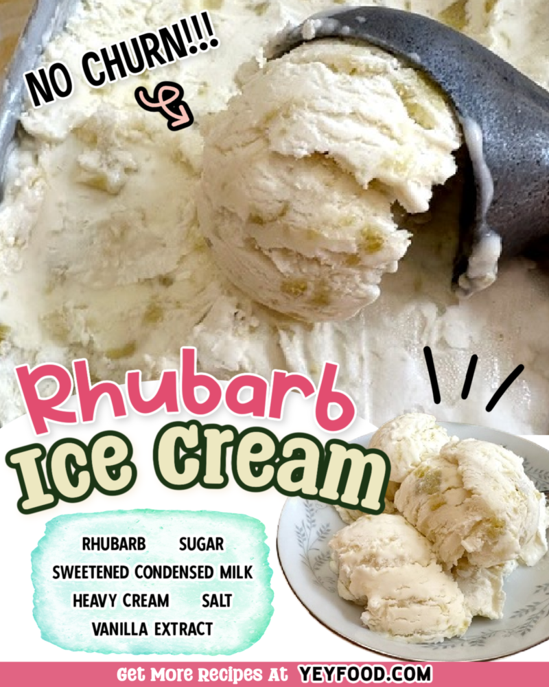 Make Delicious Rhubarb Ice Cream Without Churning Recipes Cooking Tips And 6071