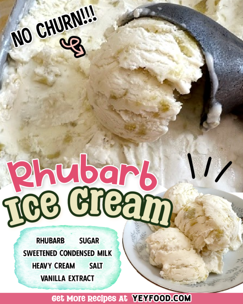 Make Delicious Rhubarb Ice Cream Without Churning