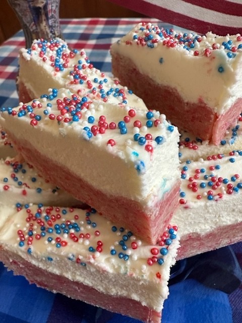 patriotic sugar cookie bars