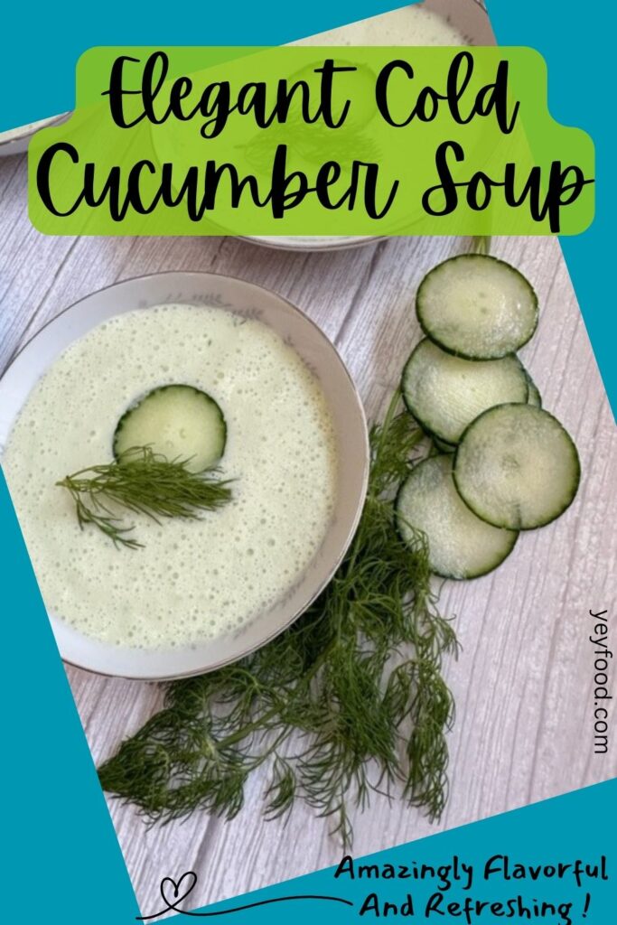 cold cucumber soup