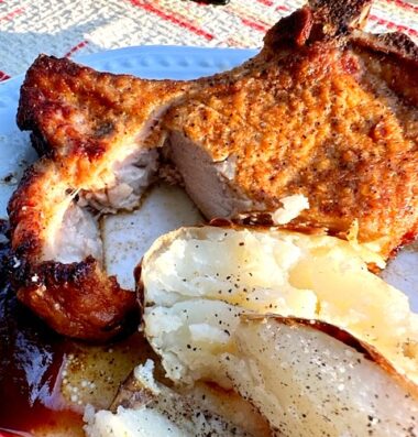 The Best Dang Bone In Air Fryer Pork Chops Recipe - Yeyfood.com 